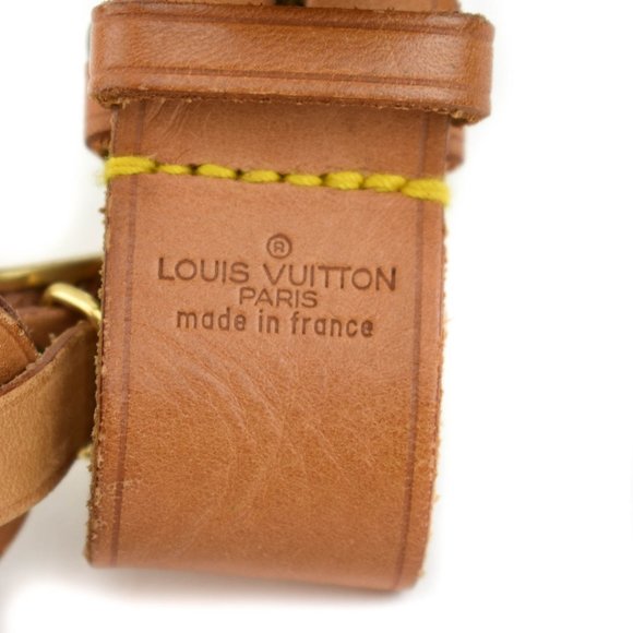 LOUIS VUITTON: Tan, Vachetta Leather & Logo, Luggage Tag & Keepall Set (sb) - Picture 4 of 5